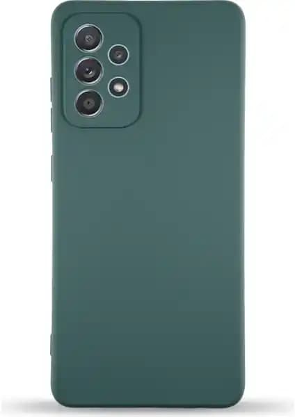 Samsung Galaxy A32 İçin Kadife Dokulu Silikon Kılıf Yeşil Renkli Koruma ve Şıklık Sunar