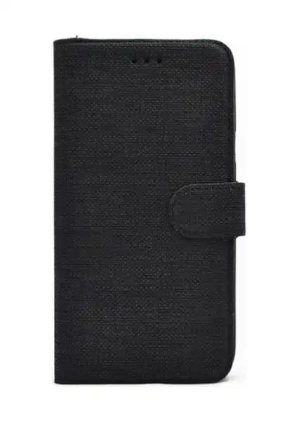 Samsung Galaxy A5 2017 için şık ve fonksiyonel kumaş desenli cüzdanlı kılıf