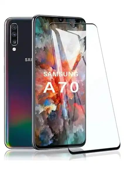 Samsung Galaxy A70 İçin 5D Tam Kaplayan Ekran Koruyucu Cam Üstün Koruma ve Yüksek Performans