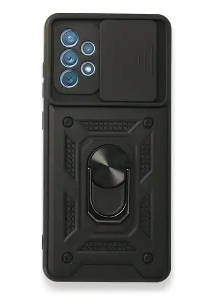 Samsung Galaxy A72 için Güçlü ve Estetik Kamera Korumalı Sürgülü Armor Kılıf