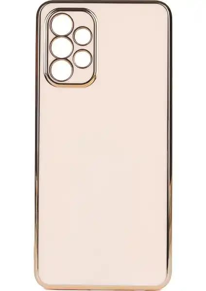 Samsung Galaxy A72 için Şık ve Koruyucu Parlak Kenarlı Silikon Kılıf Tasarımı