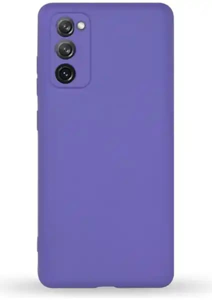 Samsung Galaxy S20 FE İçin Kadife İç Yüzeyli ve Kamera Koruyucu Silikon Kılıf