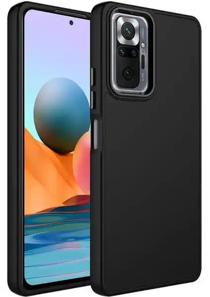 Vip Case Xiaomi Redmi Note 10 Pro için Metal Detaylı ve Pastel Renkli Silikon Kılıf