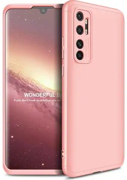 Xiaomi Mi Note 10 Lite için 3 Parçalı 360 Derece Koruma Sağlayan KNY Kılıfı