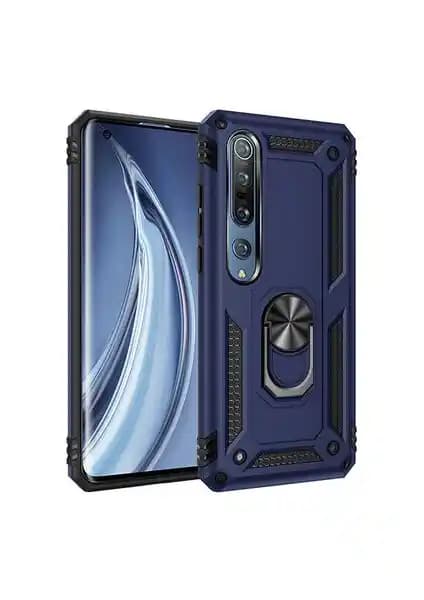 Xiaomi Mi Note 10 Lite için dayanıklı ve şık Vega Tank sert yüzüklü standlı kılıf