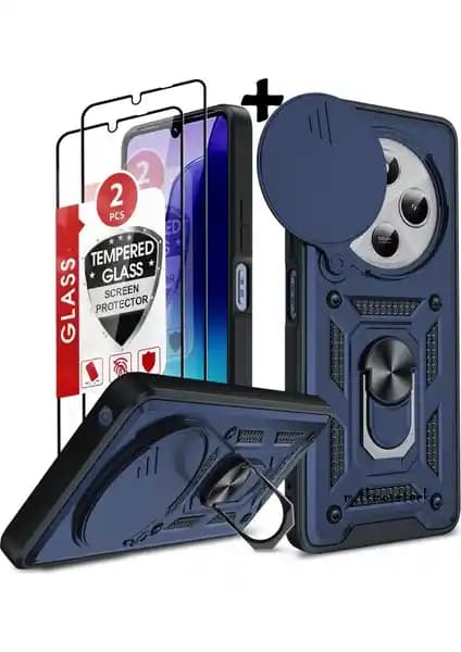 Xiaomi Redmi 14C İçin Güçlü Koruma ve Fonksiyonellik Sunan Kılıf ve Ekran Koruyucu Seti