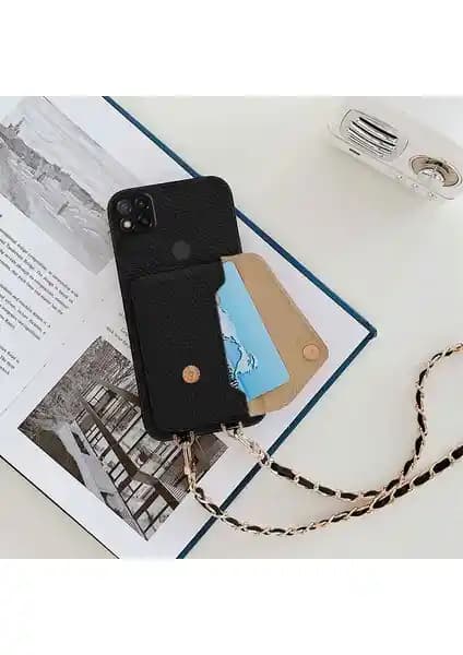 Xiaomi Redmi 9c için Zebana Siyah Deri Kılıf Şıklık ve Maksimum Koruma Sunar