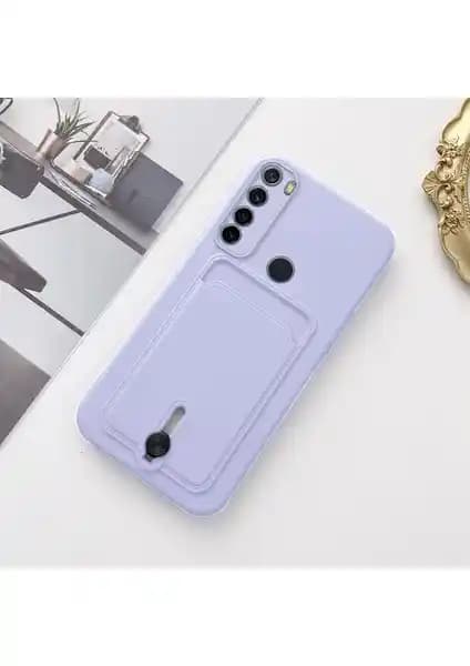 Xiaomi Redmi Note 8 için şık ve dayanıklı silikon kılıf kartlık özelliği ile