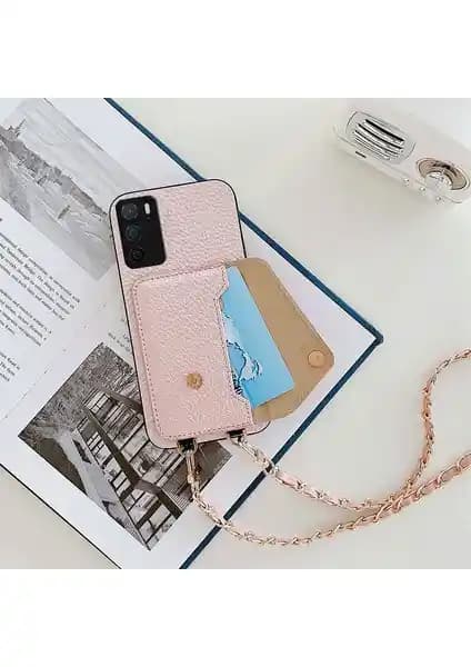 Zebana Oppo A16 Rose Gold Deri Kılıfıyla Şıklık ve Koruma Bir Arada