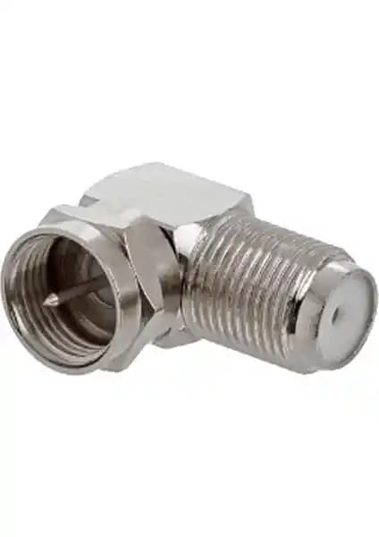 CRESCENT Uydu Anten 90 Derece L Tipi F Konnektör RG6 ve RG7 Uyumlu Güvenilir Bağlantı