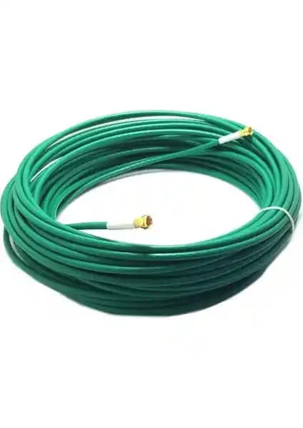 Daix 30 Metre Yeşil RG6/U4 Çanak Anten Kablosu Yüksek Performans ve Kolay Kurulum