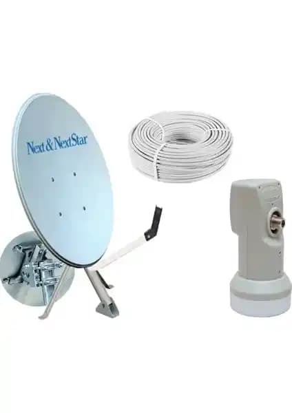 Next 80 cm Nextstar Ofset Çanak Anten Full Set: Yüksek Performanslı ve Dayanıklı Uydu Anteni