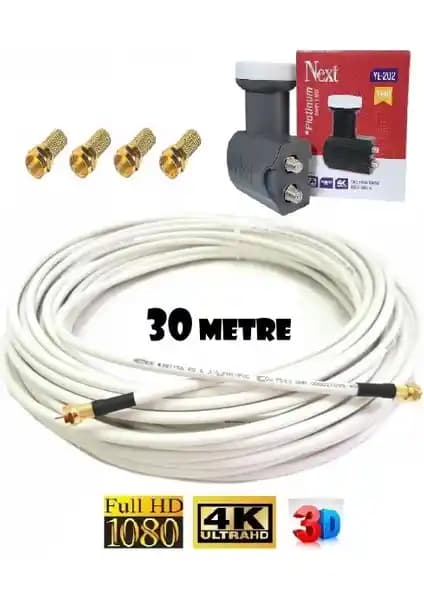 Next Twin İkili 2 Li Platinum Quad LNB ve Uydu Sistemi: Yüksek Performans ve Güvenilirlik