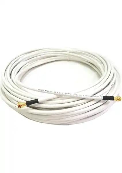 Reçber 10 Metre RG6U6 Bakır Anten Kablosu: Yüksek Performans ve Dayanıklılık