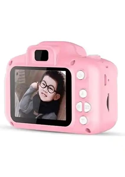 Blue İnter Cmr9: Çocuklar İçin 1080P HD Mini Dijital Fotoğraf Makinesi - Pembe