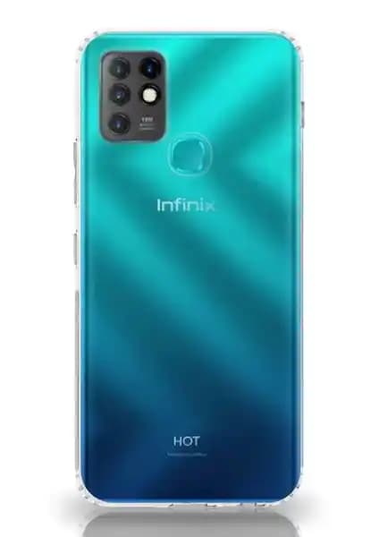 Case World Caseworld Şeffaf TPU Kılıf ile Infinix Hot 10 Kamera ve Şarj Koruması