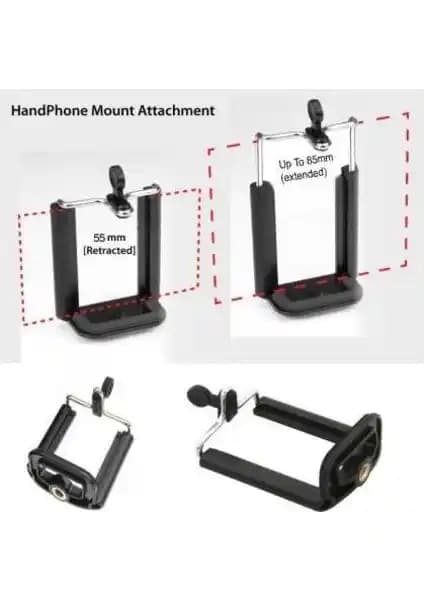 Durbuldum Telefon Tutucu Aparat Tripod Bağlantısı ile Profesyonel Cep Telefonu Çekimleri