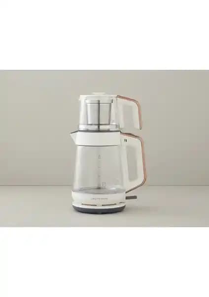 English Home CMK 6001 Cam Çay Makinesi 2L Beyaz-Bakır: Modern Tasarım ve Fonksiyonellik