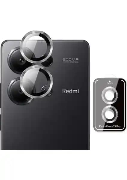 Fibaks Xiaomi Redmi Note 13 Pro 4G Uyumlu İnce Temperli Cam Kamera Koruyucu