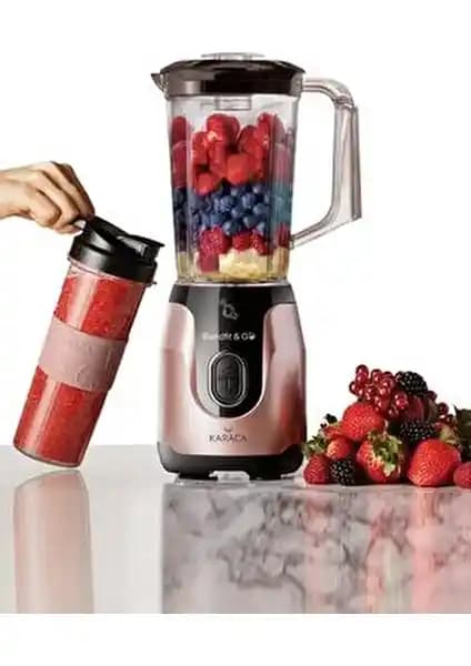 Karaca Blendfit Rosegold Smoothie Go Set: Güçlü, Şık ve Pratik Mutfak Blenderi