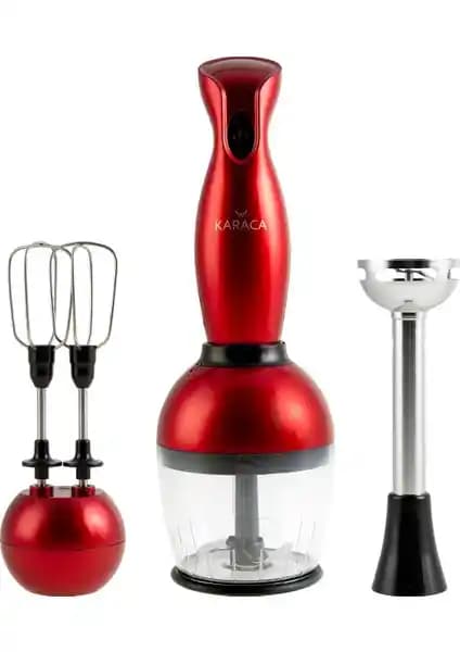 Karaca Pro-midi 3lü Blender Set Redgold: Şık, Dayanıklı ve Yüksek Performanslı Mutfak Aleti