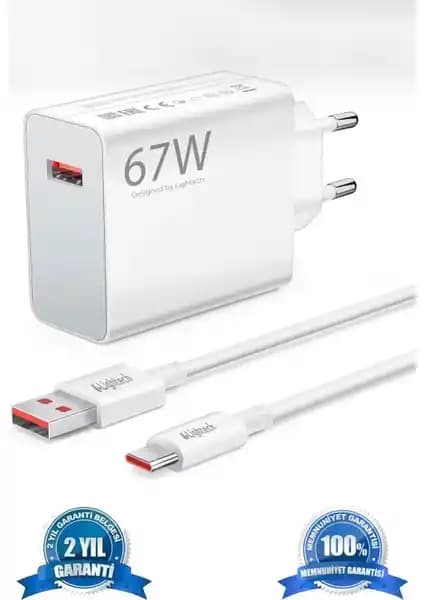 Lightech Type-C 67W Turbo Hızlı Şarj Aleti ile Yüksek Performanslı Şarj Çözümü