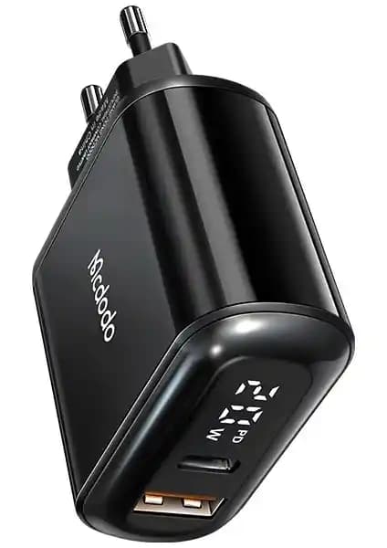 Mcdodo CH-7170 20W Hızlı Şarj Adaptörü: LED Göstergeli ve Çift Çıkışlı Güç Ünitesi