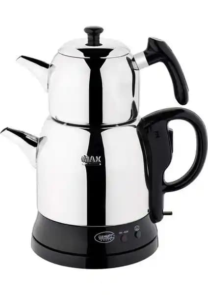 ÖZKENT K-661 Menekşe Çay Keyfi Elektrikli Çay Makinesi Siyah, Dayanıklı ve Fonksiyonel Tasarım