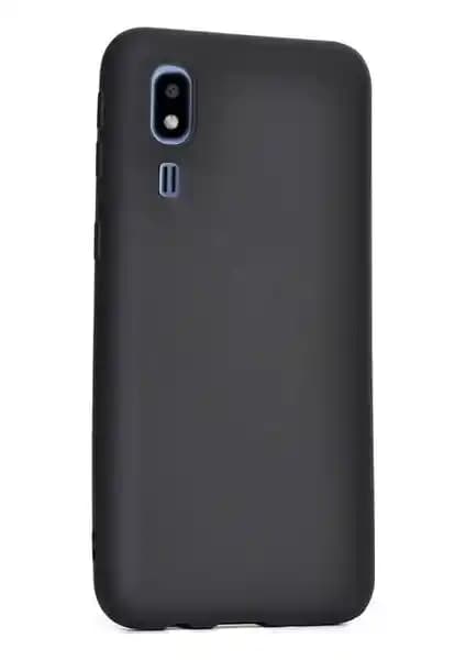 Samsung Galaxy A2 Core için Tekno Grup Mat Premium Siyah Silikon Kılıf Koruma