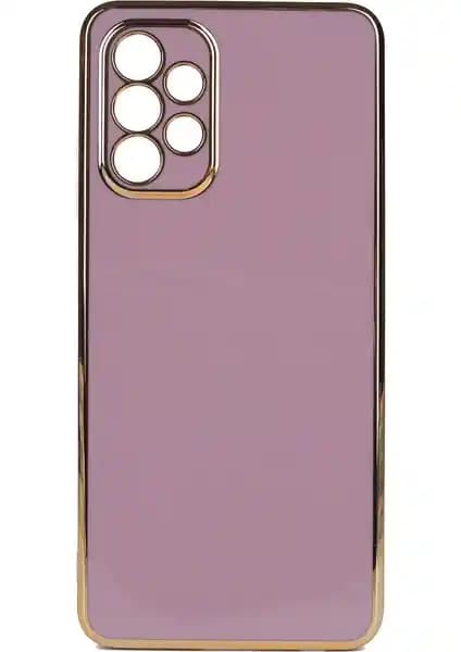 Samsung Galaxy A73 için Kvy Parlak Kenarlı Bark Silikon Kılıf: Şıklık ve Koruma