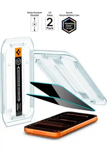 Spigen Hayalet Cam Ekran Koruyucu ile iPhone 17 Pro, 17 ve 16 Pro için Güçlü Koruma
