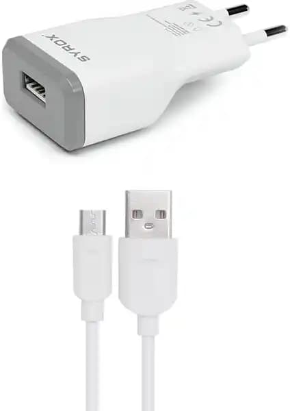 Syrox Micro USB Hızlı Şarj Aleti J15: 10W Güç ve 2A Çıkışlı Güvenilir Adaptör