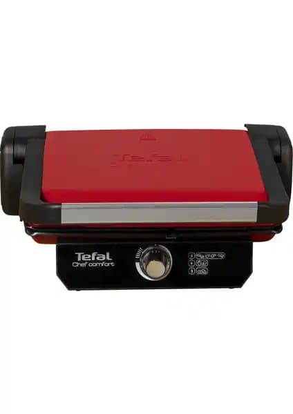 Tefal GC2225 Chef Comfort Kırmızı Tost Makinesi: Geniş Kapasiteli ve Çok Fonksiyonlu