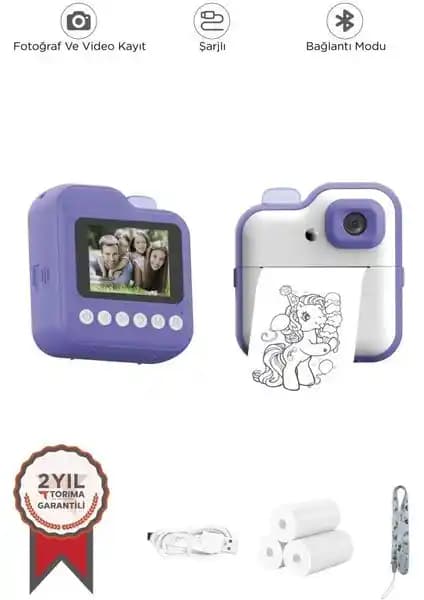 Torima CMR-15 Çocuk Dijital Fotoğraf Makinesi Termal Baskılı Kamera 3-12 Yaş