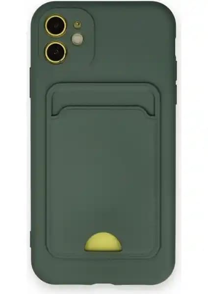 Wowacs iPhone 11 Uyumlu Silikon Kartlıklı ve Kamera Korumalı Telefon Kılıfı