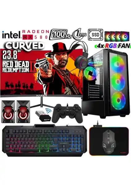 Xaser XSR364: Yüksek Performanslı Intel i7 ve AMD RX 580 ile Oyun Bilgisayarı