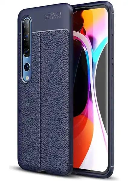 Xiaomi Mi Note 10 için Deri Görünümlü Niss Silikon Kılıf ile Şık ve Dayanıklı Koruma
