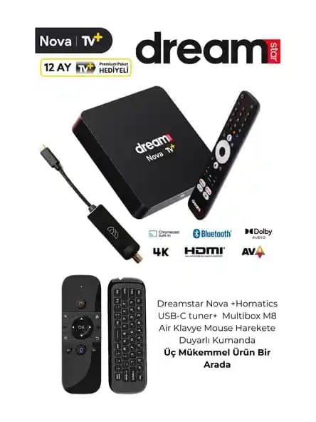 Dreamstar Nova 4K Android TV Box ile Yüksek Çözünürlük ve Çok Yönlü Eğlence Deneyimi