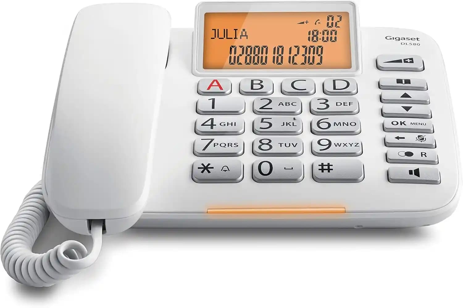 Gigaset DL580 Kablosuz Telefon: Güçlü Ses Kalitesi ve Geniş Rehber Kapasitesi