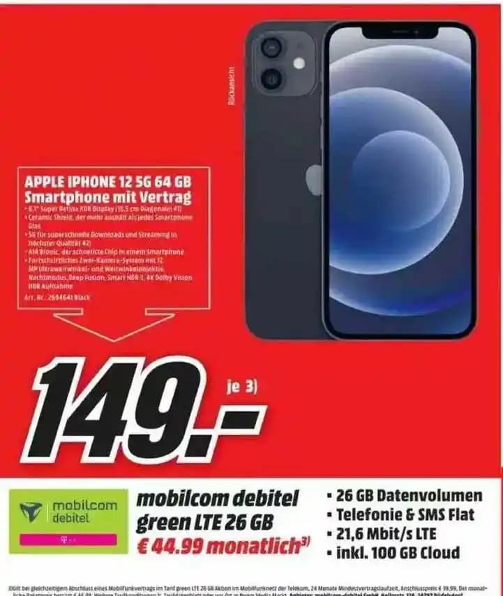 MediaMarkt'ta iPhone 12 Satış Durumu ve Teknik Özellikler Güncel Bilgilerle