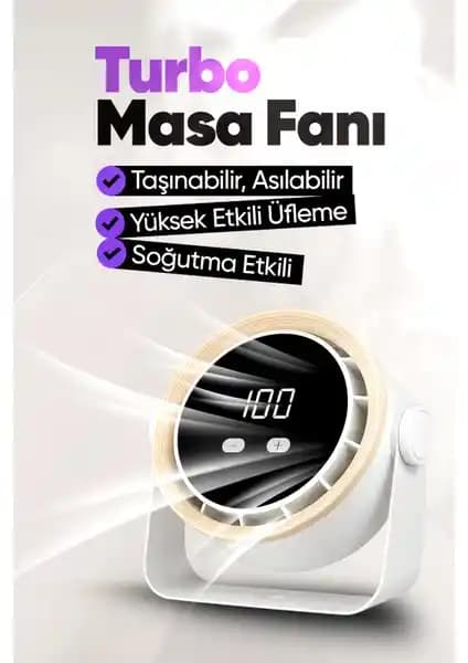 Moen Şarjlı Turbo Masa Fanı: Taşınabilirlik ve Pratiklik Sunan Modern Çözüm