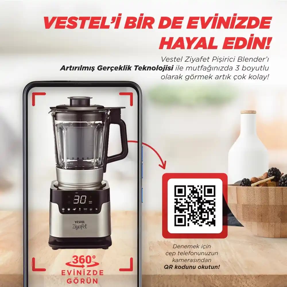 Vestel Ziyafet Pişirici Blender: Çok Fonksiyonlu Mutfak Yardımcınız ve Tarif Kolaylığı Sağlar