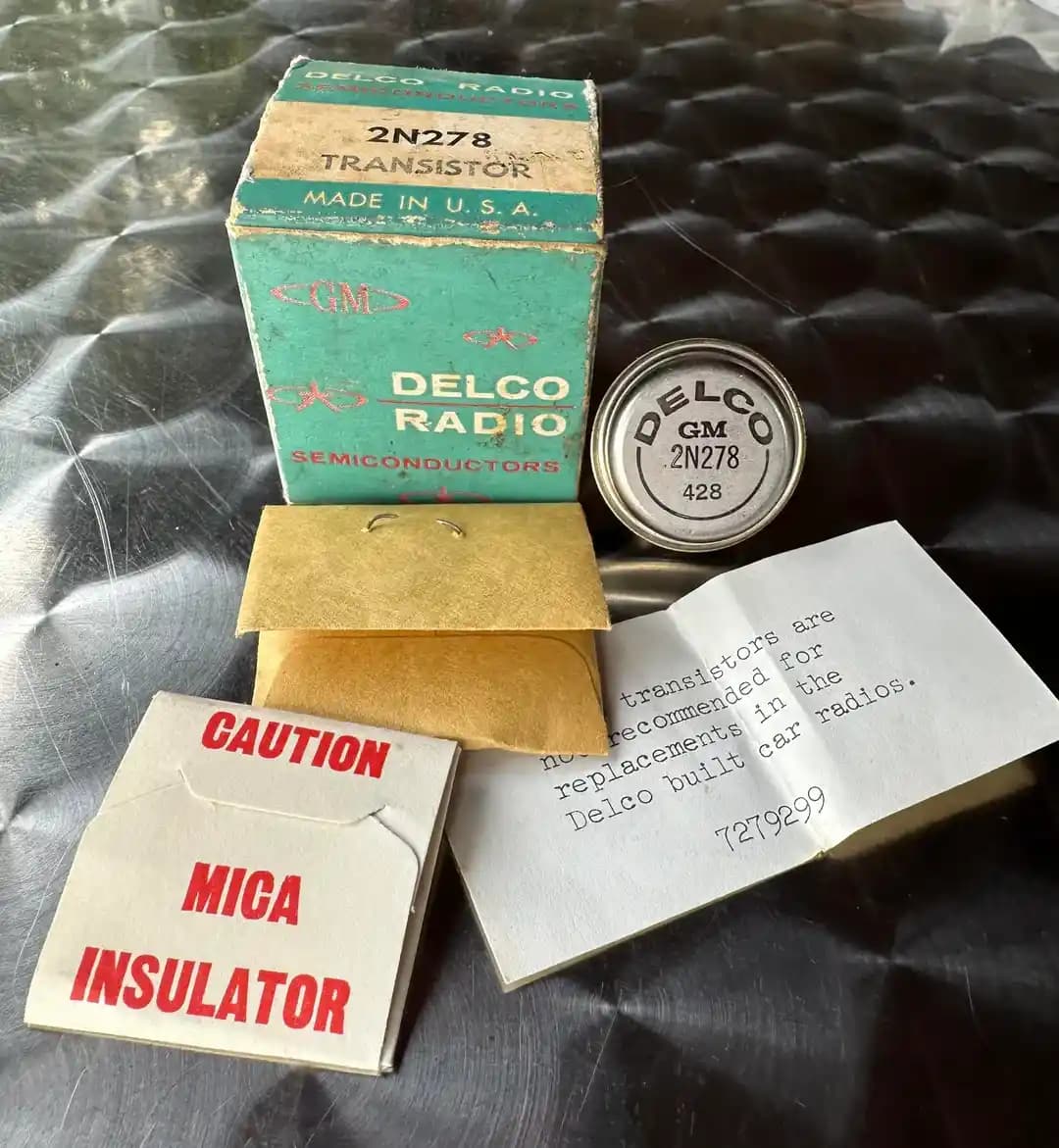 Delco 2N278 Transistörü: 1950'lerin Otomobil Radyolarında Kullanılan Güç Transistörü