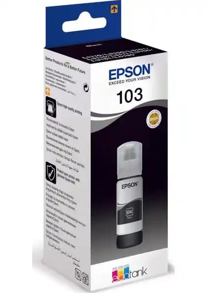 Epson 103 EcoTank Siyah Mürekkep Kartuşu ve Goink Uyumlu Mürekkep Karşılaştırması