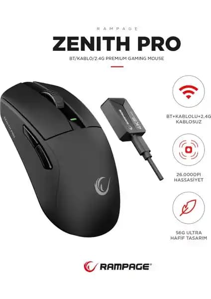 Rampage ZENITH PRO ve Scyrox V8 Karşılaştırması: Yüksek Performanslı Gaming Mouse Seçenekleri