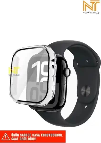 Apple Watch Series 10 ve 11 46MM için Dayanıklı ve Şık Koruma Kılıfı Seti