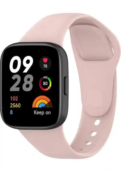 Fibaks Xiaomi Redmi Watch 3 Kordonu: Dayanıklı ve Şık Silikon Saat Bilekliği