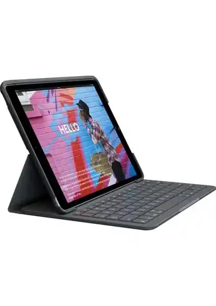 Logitech Slim Folio iPad 10.2 inç için dayanıklı ve şık klavyeli kılıf özellikleri