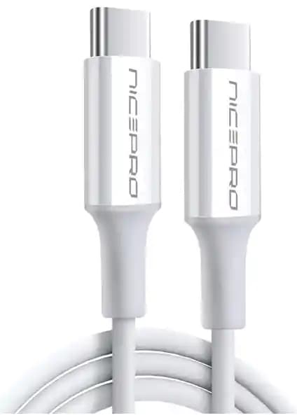 NPO CTC12 60W 1.2 Metre Dayanıklı USB-C Kablo ile Hızlı Şarj ve Veri Aktarımı