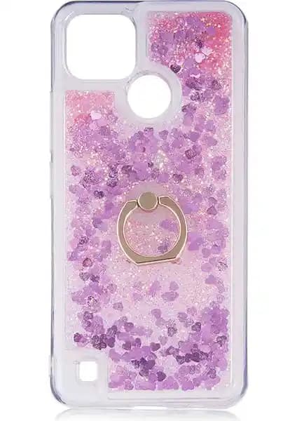 Realme C21 İçin Şık ve Fonksiyonel Sıvılı Simli Yüzüklü Kılıf Üretici ve Kullanıcı Yorumlarıyla